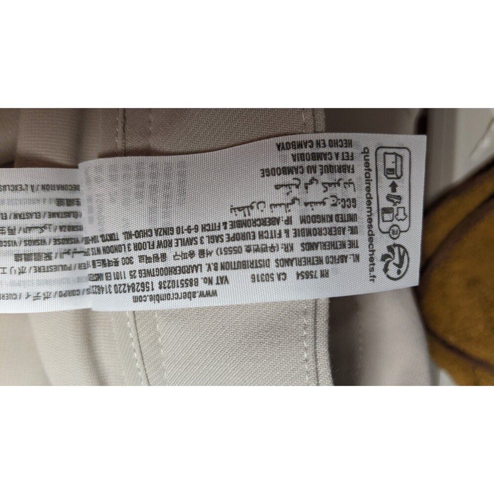 Women's Abercrombie & Fitch Sloane Tan Tailored Wide Leg Pant 29/8 - Picture 13 of 13